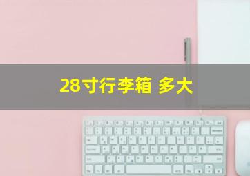 28寸行李箱 多大